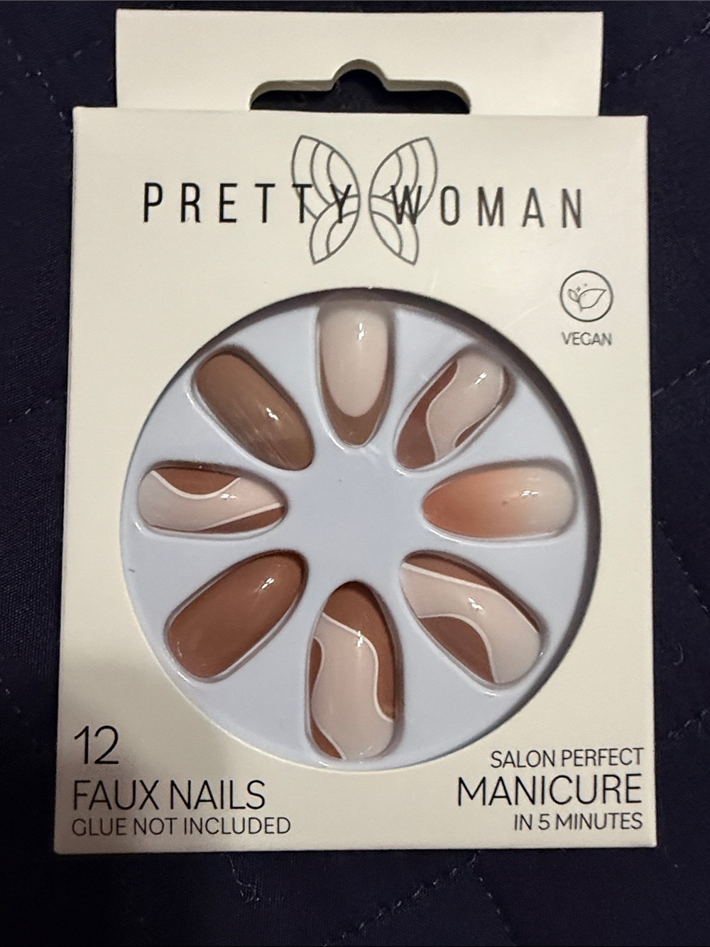 Neutral & Brown Press-On Nails - 12-Pack
